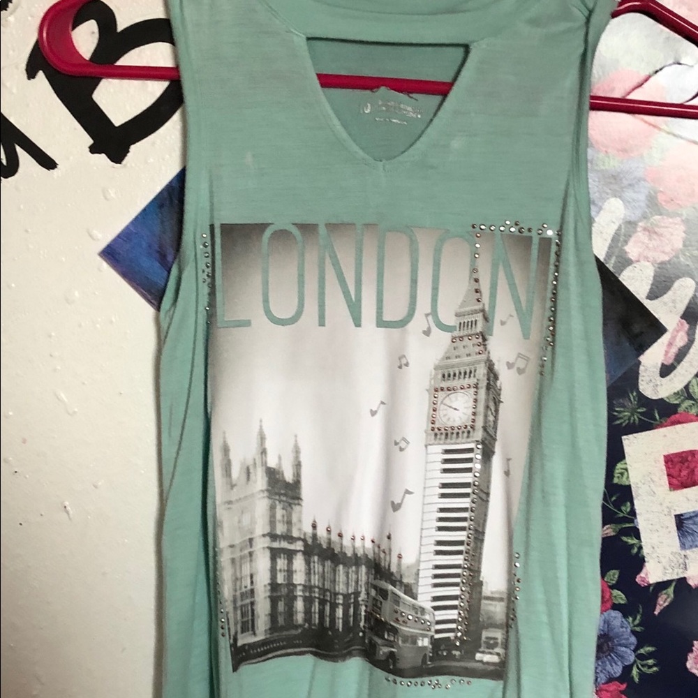 London Teal Tank Top